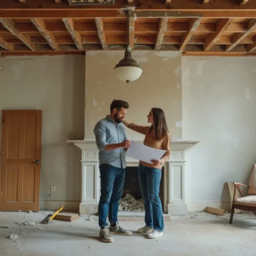 couple-engages-heartfelt-discussion-amidst-their-home-renovation-journey-dining-room