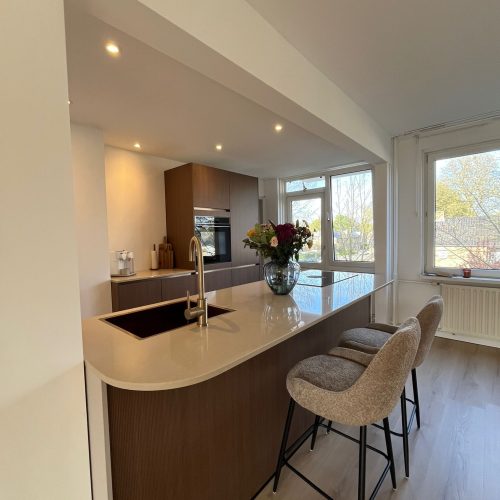 Keuken renovatie in hout look